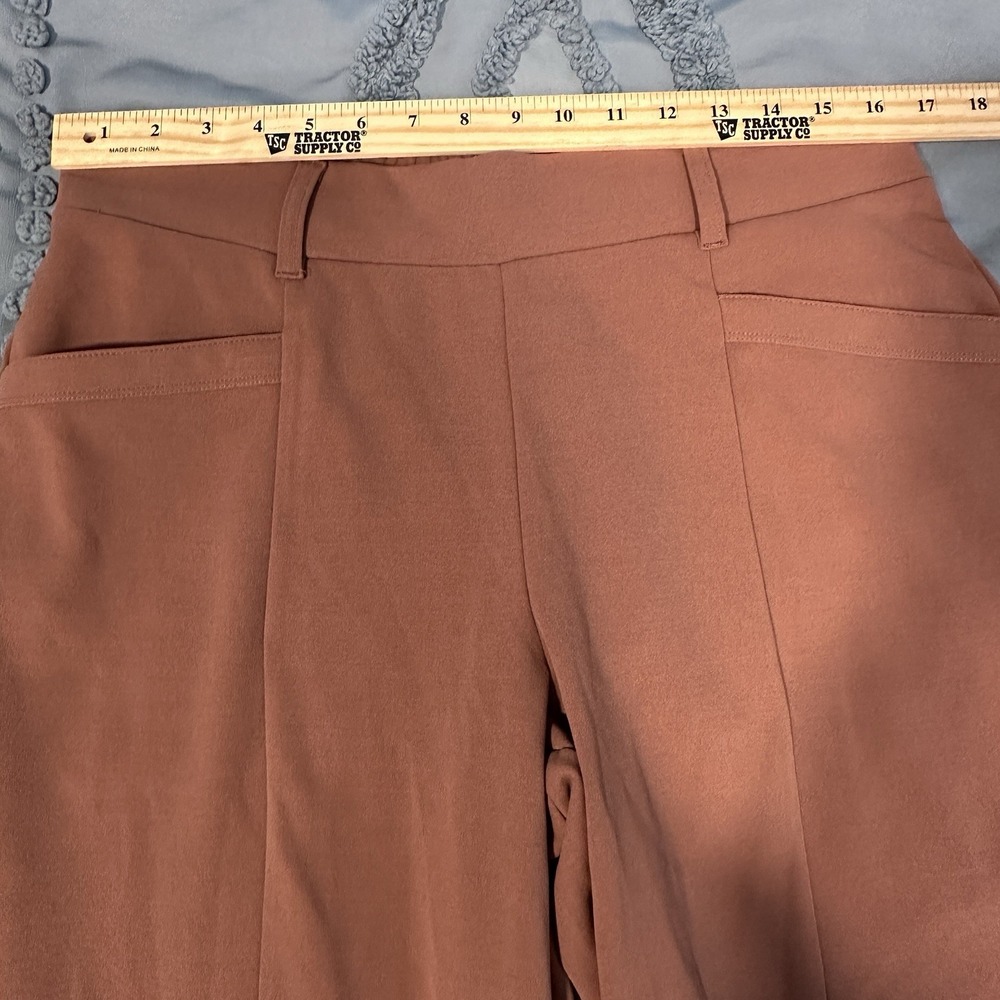 Maurices‎ Size Large High Rise Skinny Crepe Pull on Pants Dark Coral NWT - Picture 9 of 12